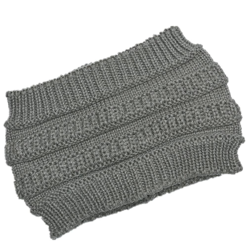 Winter Knitted Ponytail Beanies