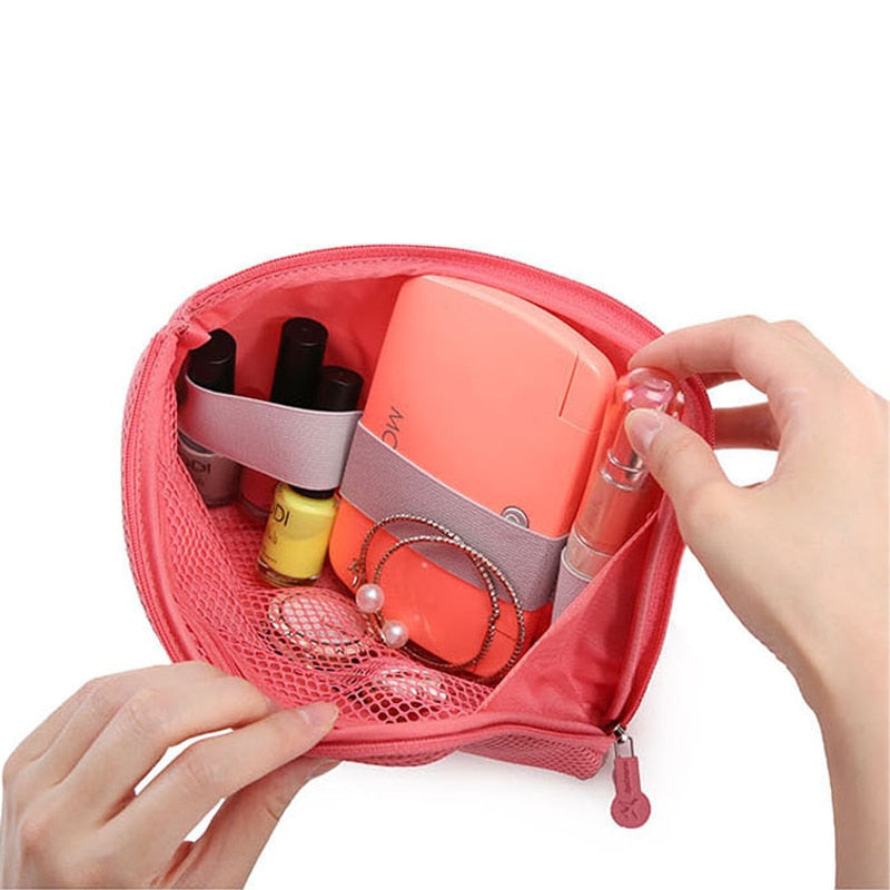 Shockproof Travel Digital USB Charger Cable Earphone Case Makeup Cosmetic Organizer Accessories Bag