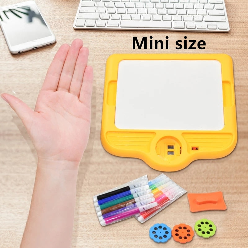 Kids Mini Led Art Drawing Table Set