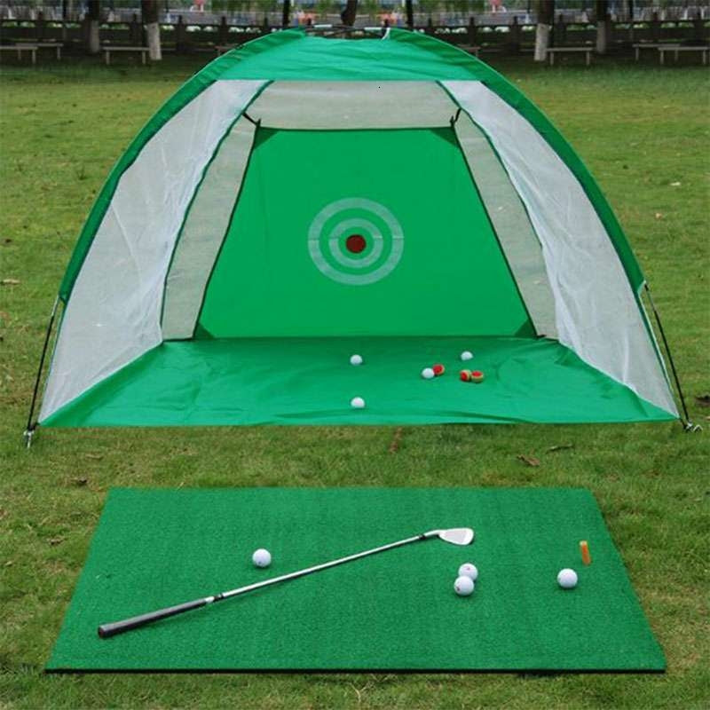 PGM Indoor Outdoor Foldable Golf Practice Net Golf Hitting Cage Garden Grassland Practice Tent Golf Training Equipment