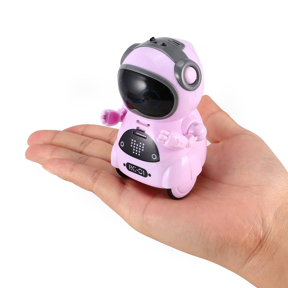 Mini Pocket Robot Talking Walk Music Dance Light Voice Recognition