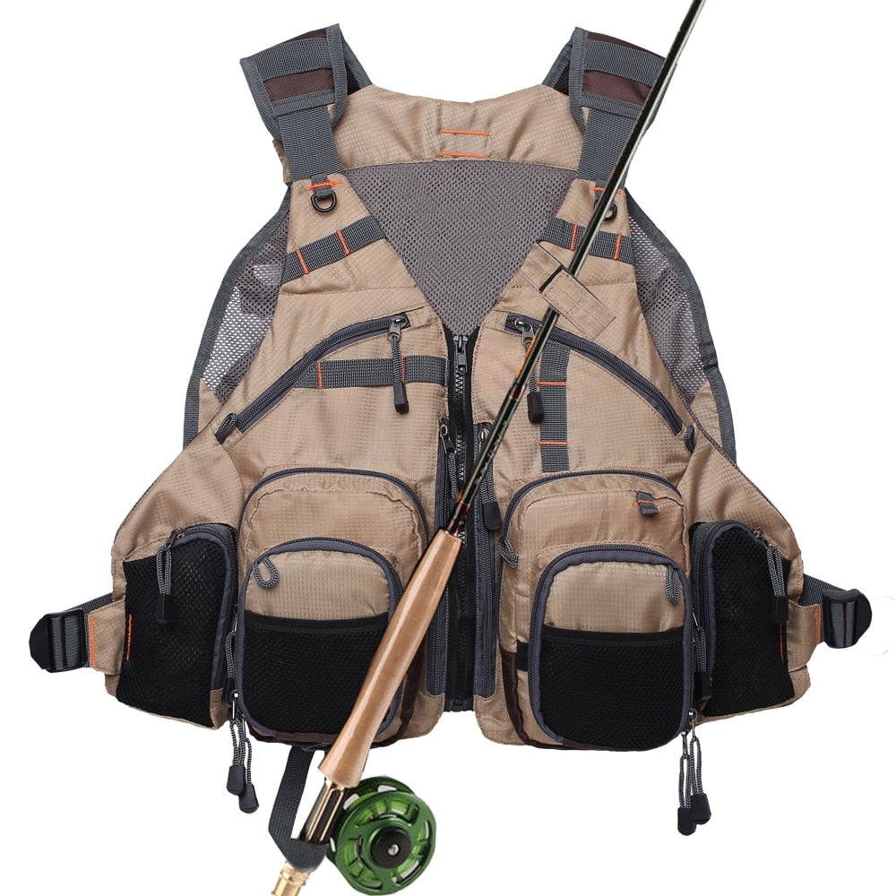 Fishing Vest Pack for Trout Fishing Gear and Equipment Multifunction Breathable Backpack