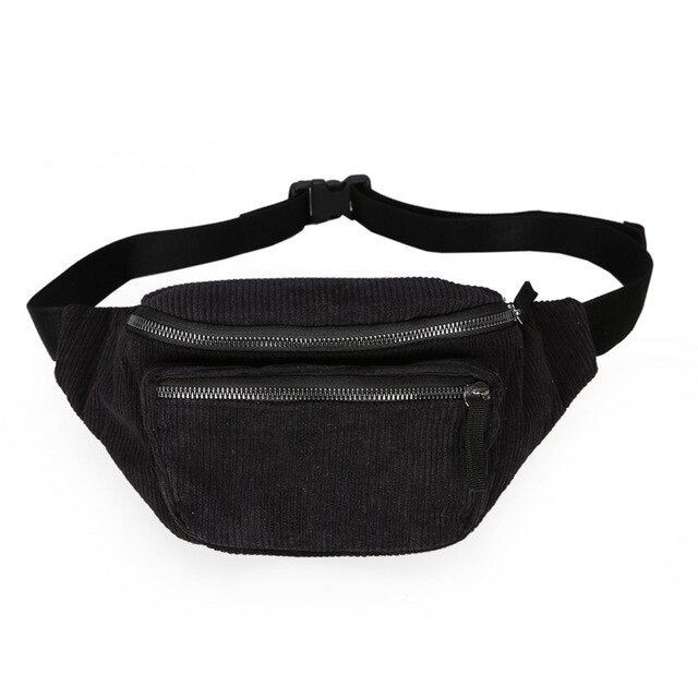 Corduroy Canvas Waist Bag