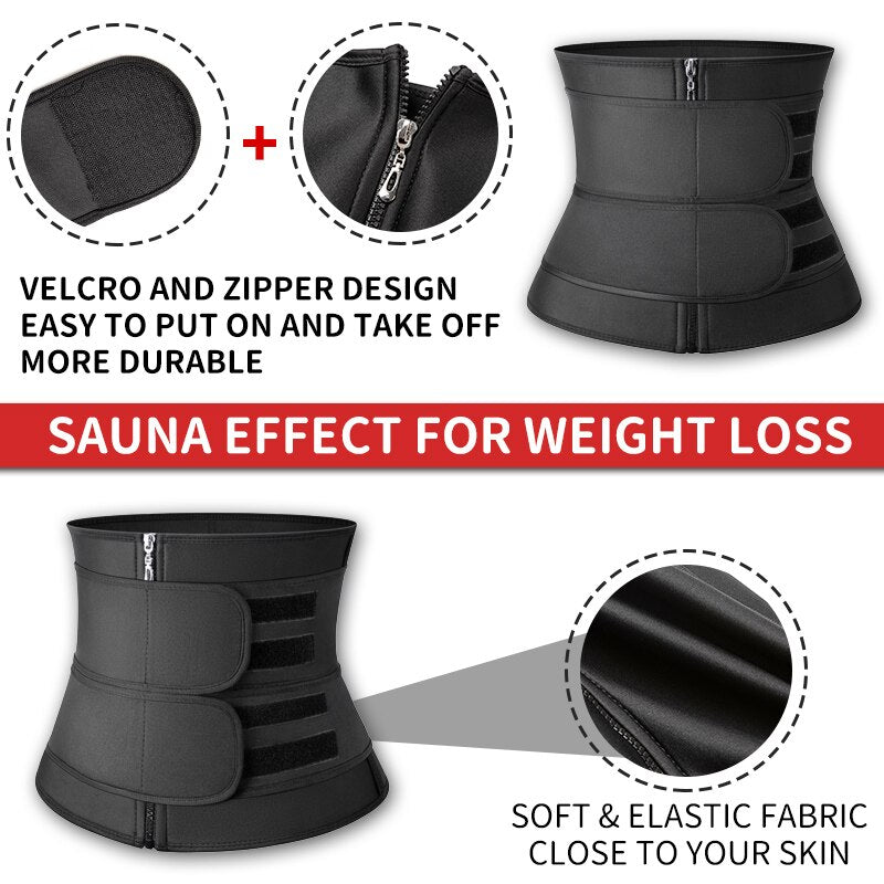 Steel Boned Waist Trainer Women Belly Shaping Trimmer Belt