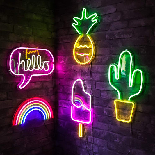 Neon Hanging Light