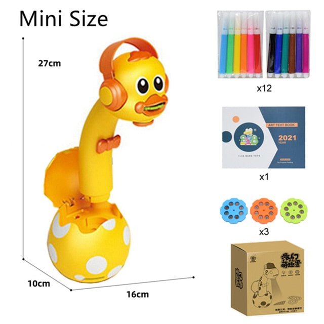 Kids Mini Led Art Drawing Table Set