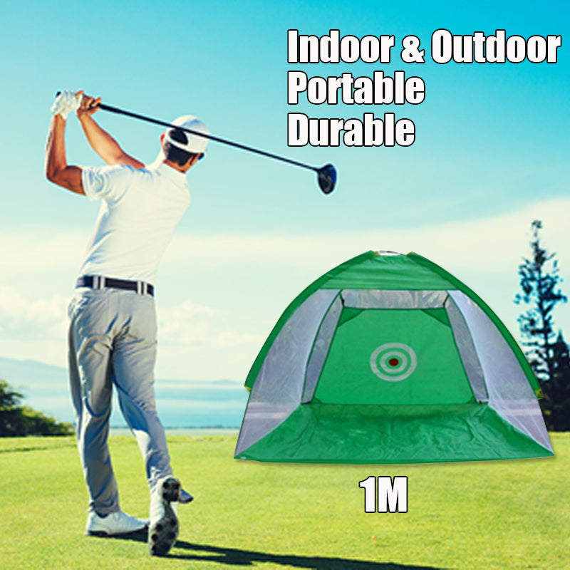 PGM Indoor Outdoor Foldable Golf Practice Net Golf Hitting Cage Garden Grassland Practice Tent Golf Training Equipment