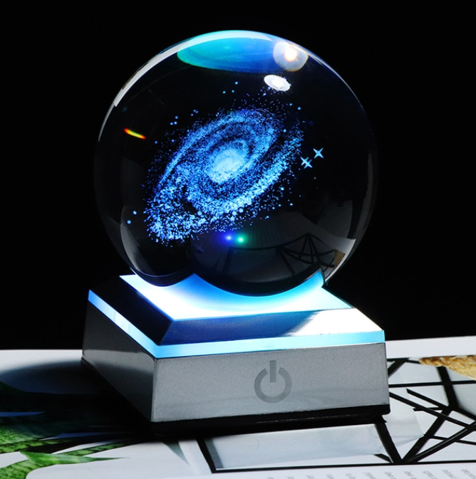 6/8cm Galaxy Miniature 3D Crystal Ball